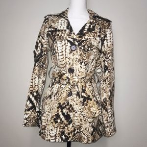 Vertigo Paris Snakeskin Belted Jacket – Size S (Vintage)
